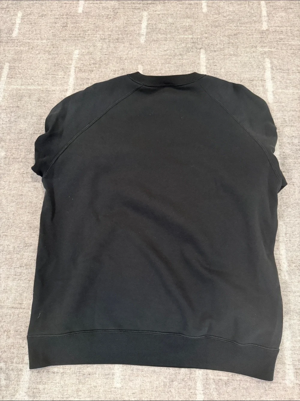 Peanuts Black Crewneck Sweatshirt with Snoopy Graphic Medium